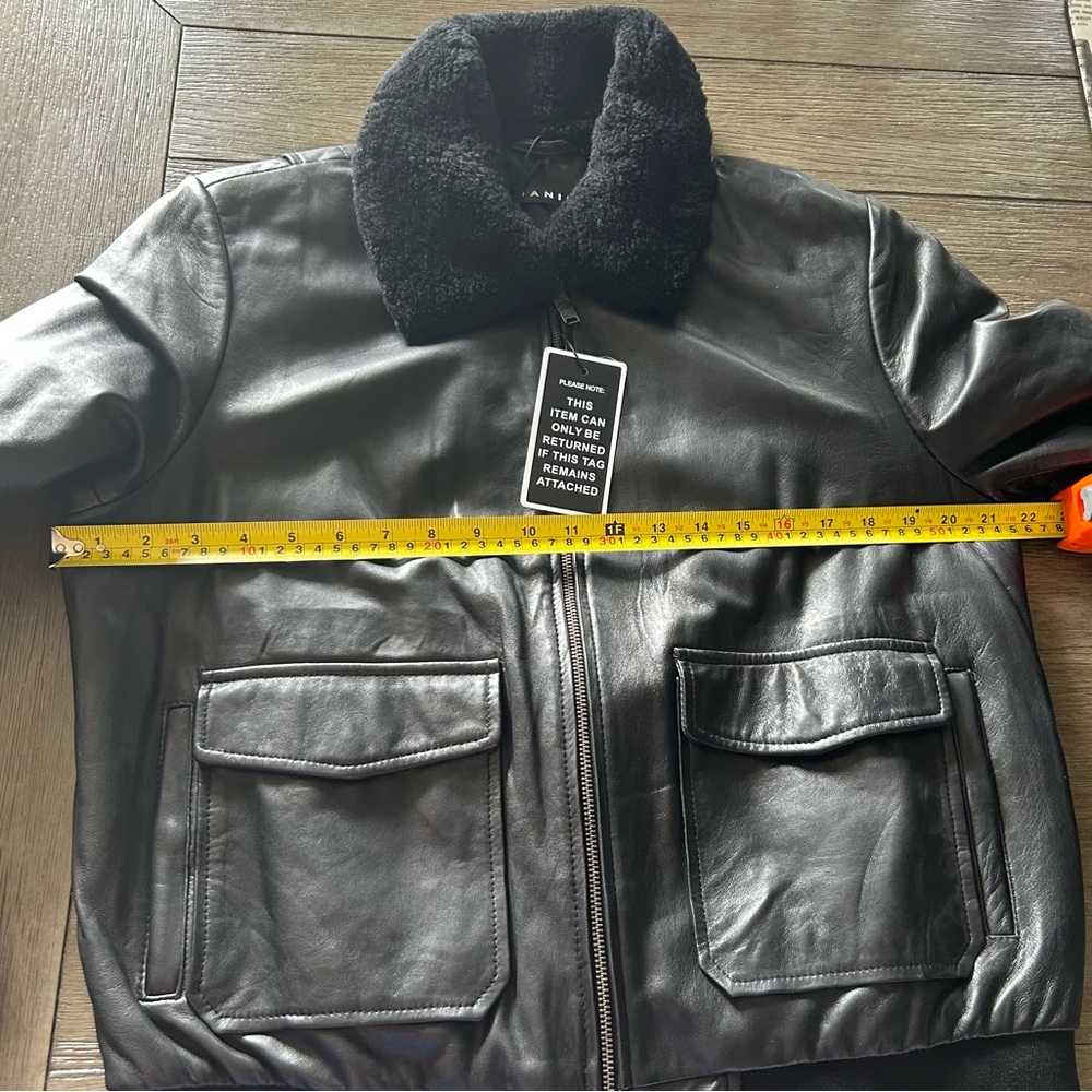 NWT Danier Avita Black Leather Jacket, L - Picture 16 of 16